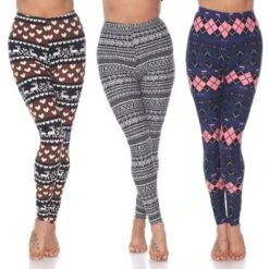 Women's Pack Of 3 Leggings - One Size Fits Most - White Mark -Women Store GUEST 001bca13 7151 422f ab0d 20ad11888f15