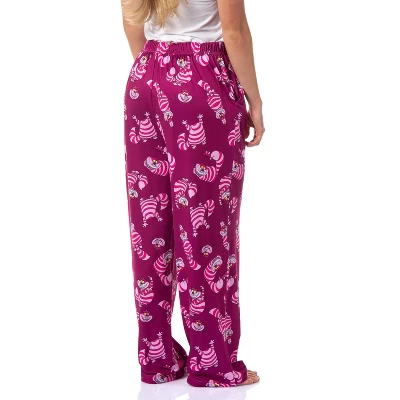 Disney Womens' Alice In Wonderland The Cheshire Cat Sleep Pajama Pants Pink 5 Disney Womens' Alice In Wonderland The Cheshire Cat Sleep Pajama Pants Pink - Image 3