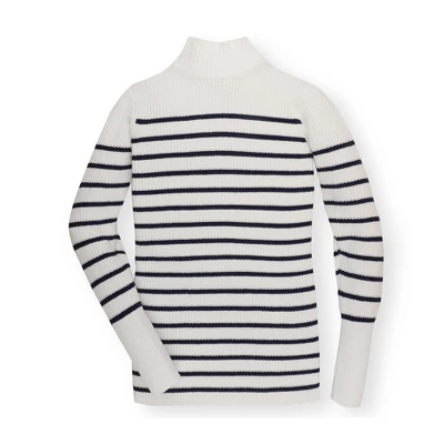 Hope & Henry Women's Long Sleeve Mock Neck Breton Sweater 5 Hope & Henry Women's Long Sleeve Mock Neck Breton Sweater - Image 3