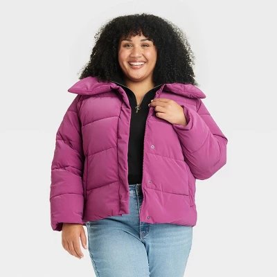 Women's Short Puffer Jacket - Ava & Viv™ 5 Women's Short Puffer Jacket - Ava & Viv™ - Image 3