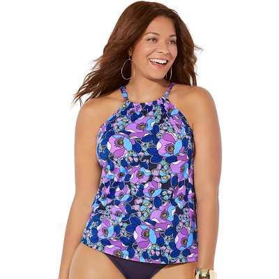 Swimsuits For All Women’s Plus Size High Neck Tankini Top 5 Swimsuits For All Women’s Plus Size High Neck Tankini Top - Image 3