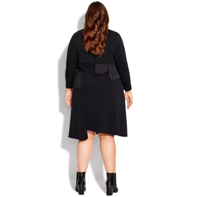 Women's Plus Size Beyond Knit Dress - Black | AVENUE 3 Women's Plus Size Beyond Knit Dress - Black | AVENUE