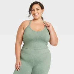 Women's Light Support Allover Cozy Cami Sports Bra - All In Motion™ -Women Store GUEST 06417442 3d3d 4710 bdde 4217df6f0aed