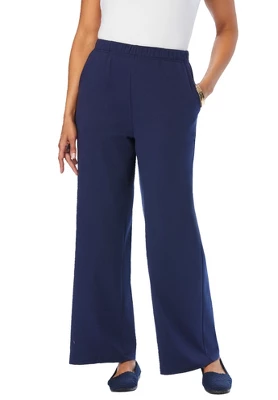 Jessica London Women’s Plus Size Soft Ease Wide Leg Pant 4 Jessica London Women’s Plus Size Soft Ease Wide Leg Pant - Image 2