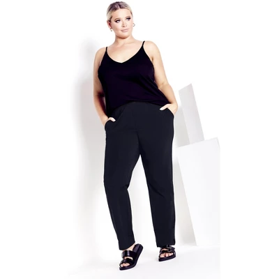 Women's Plus Size Supima® Active Pant Black - Average | AVENUE 6 Women's Plus Size Supima® Active Pant Black - Average | AVENUE - Image 4