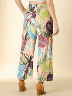 Allegra K Women's Floral Casual Elastic Waist Wide Leg Tropical Trouser 12 Allegra K Women's Floral Casual Elastic Waist Wide Leg Tropical Trouser -Women Store GUEST 0855478d 90dd 4631 8d4f acdb6de2b189