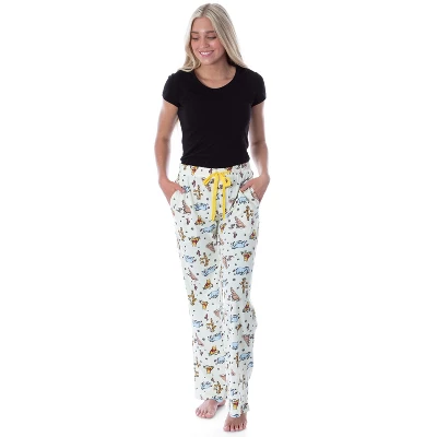 Disney Winnie The Pooh Women's Classic Character Art Loungewear Pajama Pants 5 Disney Winnie The Pooh Women's Classic Character Art Loungewear Pajama Pants - Image 3