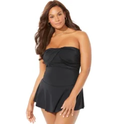 Swimsuits For All Women’s Plus Size Ruched Skirted Swimdress 8 Swimsuits For All Women’s Plus Size Ruched Skirted Swimdress -Women Store GUEST 08d18318 2bcf 45d6 b129 7f5a767b2d99