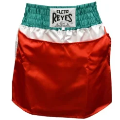 Cleto Reyes Women's Satin Boxing Skirt Trunks - Mexican Flag
