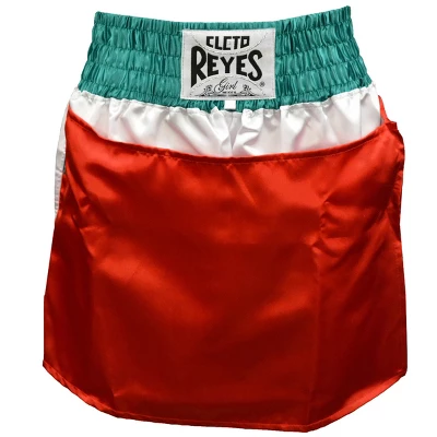 Cleto Reyes Women's Satin Boxing Skirt Trunks - Mexican Flag 3 Cleto Reyes Women's Satin Boxing Skirt Trunks - Mexican Flag