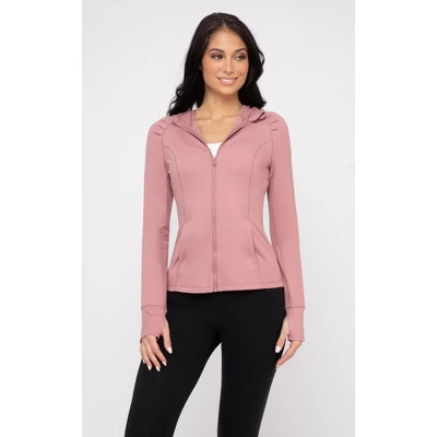 Yogalicious - Women's Slim Fit Hooded Track Jacket 17 Yogalicious - Women's Slim Fit Hooded Track Jacket - Image 15