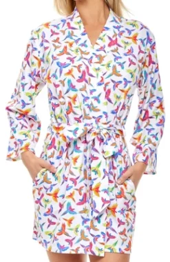 Women's Soft Cotton Knit Jersey Lounge Robe With Pockets, Short Bathrobe -Women Store GUEST 0df78f63 d56d 44ca 9d2f 254d6bfeda10