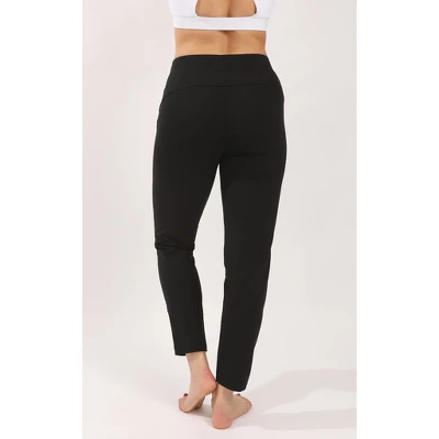 90 Degree By Reflex Yogalicious - Women's Lux Side Pocket Straight Leg Pant 5 90 Degree By Reflex Yogalicious - Women's Lux Side Pocket Straight Leg Pant - Image 3