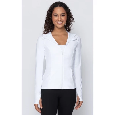 Yogalicious - Women's Slim Fit Hooded Track Jacket 18 Yogalicious - Women's Slim Fit Hooded Track Jacket - Image 16