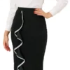 Allegra K Women's High Waist Ruffle Trim Split Work Office Pencil Skirts 1 Allegra K Women's High Waist Ruffle Trim Split Work Office Pencil Skirts -Women Store GUEST 10fa5835 1fc2 4bb9 a594 54d6e468ac22
