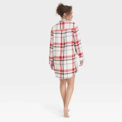 Women's Flannel Notch NightGown - Stars Above™