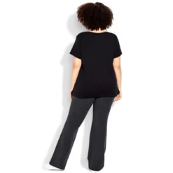 Women's Plus Size Pima Bootleg Legging Charcoal - Tall | AVE LEISURE -Women Store GUEST 13460c9b ec39 448e 93bf 6f729359ea4d