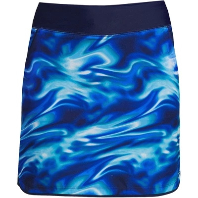 Lands' End Women's Quick Dry Elastic Waist Active Board Skort Swim Skirt 21 Lands' End Women's Quick Dry Elastic Waist Active Board Skort Swim Skirt - Image 19