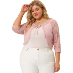 Agnes Orinda Women's Plus Size Shrug 3/4 Sleeves Lace Tie Neck Crop Bolero Cardigan 19 Agnes Orinda Women's Plus Size Shrug 3/4 Sleeves Lace Tie Neck Crop Bolero Cardigan -Women Store GUEST 14c2bb5d e285 4899 9858 3dd3ad3a182b