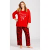 Women's Plus Size Slogan Sleep Top - Red | AVENUE