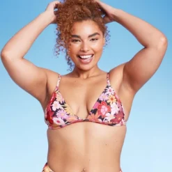 Women's Ribbed Fixed Triangle Bikini Top - Wild Fable™ -Women Store GUEST 15d7a919 eaaf 475d 8ad4 cedf3dbb1960