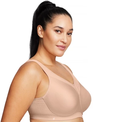 Glamorise Womens High Impact Wonderwire Sports Underwire Bra 9066 Café 4 Glamorise Womens High Impact Wonderwire Sports Underwire Bra 9066 Café - Image 2