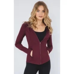 Yogalicious - Women's Slim Fit Hooded Track Jacket 38 Yogalicious - Women's Slim Fit Hooded Track Jacket -Women Store GUEST 162efa83 5f16 4aed b24f 1a8f7b03fc88