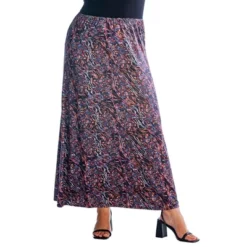 Womens Plus Size Abstract Floral A Line Maxi Skirt -Women Store GUEST 163110aa d01d 4c38 b5c2 abbbb562151f