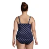 Lands' End Women's Plus Size DD-Cup Chlorine Resistant Tummy Control Square Neck Underwire Tankini Top Swimsuit
