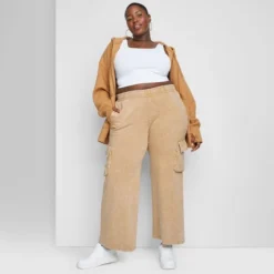 Women's High-Rise Wide Leg Fleece Cargo Pants - Wild Fable™ 9 Women's High-Rise Wide Leg Fleece Cargo Pants - Wild Fable™ -Women Store GUEST 1893da8d 6f01 4945 9d0d 9308c18f7e16