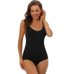 Allegra K Women's Shaping Tummy Control Adjustable Straps Sculpting Leotard -Women Store GUEST 18b676e4 3b40 4a2f b689 e77812b6aa4a