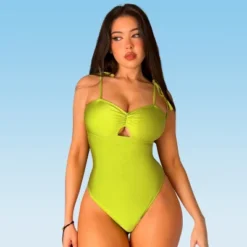 Women's Ruched Tie Strap One Piece Swimsuit -Cupshe 11 Women's Ruched Tie Strap One Piece Swimsuit -Cupshe -Women Store GUEST 1c45fc77 3dd1 4ba1 a127 d37d365243ba