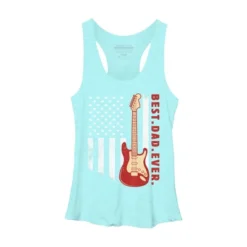 Women's Design By Humans Best Dad Ever Guitar And Flag By MINHMINH Racerback Tank Top -Women Store GUEST 1c6f2362 38c1 407c a72d b943233140f4
