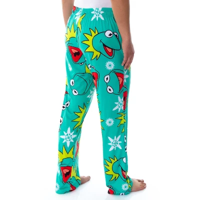 Disney The Muppets Womens' Kermit The Frog Head Toss Sleep Lounge Pajama Pants 5 Disney The Muppets Womens' Kermit The Frog Head Toss Sleep Lounge Pajama Pants - Image 3