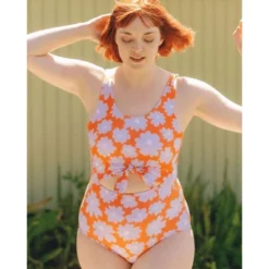 Lime Ricki Women's Daphne Knotted One-Piece -Women Store GUEST 1d0dbeef 2541 4cd7 82d9 bd561697367b