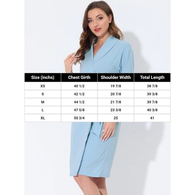 Cheibear Womens Robe Knit Lace Trim Lounge Sleepwear Long Sleeve Bathrobe 6 Cheibear Womens Robe Knit Lace Trim Lounge Sleepwear Long Sleeve Bathrobe - Image 4