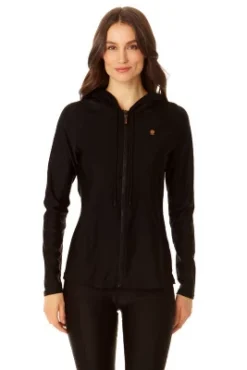 Coppersuit - Women's Long Sleeve Zip Front Swim Hoodie -Women Store GUEST 1d60d32e e92d 4269 8799 39182f97b4d7