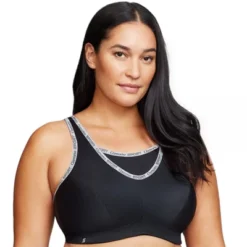 Glamorise Womens No-Bounce Camisole Sports Wirefree Bra 1066 Black -Women Store GUEST 1e50bd1a a484 4823 91a0 f6d395730152