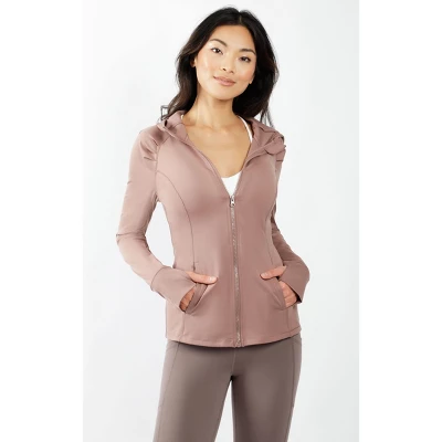 Yogalicious - Women's Slim Fit Hooded Track Jacket 8 Yogalicious - Women's Slim Fit Hooded Track Jacket - Image 6