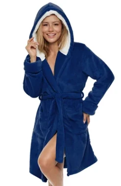 Women's Classic Plush Hooded Robe, Short Fleece Bathrobe With Hood 23 Women's Classic Plush Hooded Robe, Short Fleece Bathrobe With Hood -Women Store GUEST 1f7fffb5 82fc 4028 ad21 66bdc31d4fc5