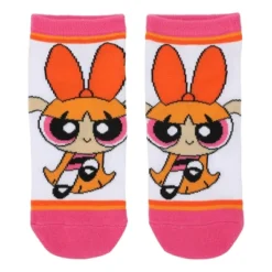 Adult Powerpuff Girls Ankle Socks 5-Pack - Superhero Style For Your Feet