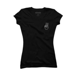 Junior's Design By Humans Peace By Desiredesign T-Shirt -Women Store GUEST 226e6fcc 5179 4782 8bc8 a06571ddfc42