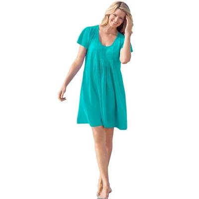 Swim 365 Women’s Plus Size Box-Pleat Cover Up 9 Swim 365 Women’s Plus Size Box-Pleat Cover Up - Image 7