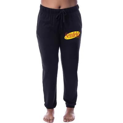 Seinfeld Womens' TV Show Logo Icon Jogger Sleep Pajama Pants Black 5 Seinfeld Womens' TV Show Logo Icon Jogger Sleep Pajama Pants Black - Image 3