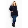 Women's Plus Size Johana Sweater - Navy | EVANS 2 Women's Plus Size Johana Sweater - Navy | EVANS -Women Store GUEST 23cd6362 1301 45d0 8a92 b218b3fc0086