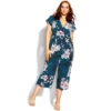 Women's Plus Size Blossom Tie Jumpsuit - Jade | CITY CHIC -Women Store GUEST 23d0f03e f1cd 4cd8 b34b 3b6420214291