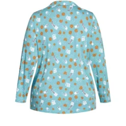 Women's Plus Size Button Through Sleep Top - Teal | AVENUE -Women Store GUEST 25dba432 cc39 444d becd ba088d3b3427