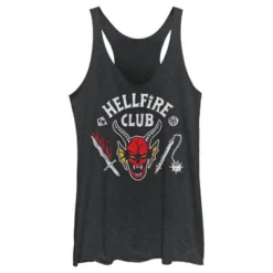 Women's Stranger Things Hellfire Club Costume Racerback Tank Top 7 Women's Stranger Things Hellfire Club Costume Racerback Tank Top -Women Store GUEST 25fb5ca5 141b 4eaf b22d ee955389e4aa