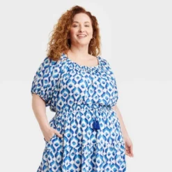 Women's Elbow Sleeve Peasant Blouse - Knox Rose™ -Women Store GUEST 26d90854 69cd 4c2f a076 cd38a88d991c