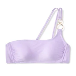 Women's Ring Detail One Shoulder Bralette Bikini Top - Wild Fable™ Shiny Light Purple -Women Store GUEST 26e04bce 19ee 473f a00b 3c7e245e6628